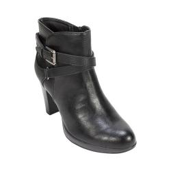 Women's Rialto Pamela Ankle Boot Black Tumbled/Smooth/Synthetic