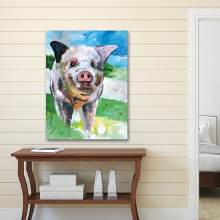 Sean Parnell 'Farm Pig' Canvas Print Wall Art