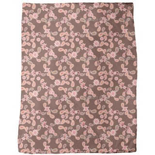 Paisley in Brown Fleece Blanket