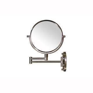 Extendable Round 13.5-inch Mirror with Magnification