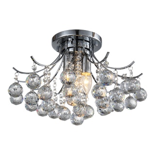 OVE Decors Warsaw Chrome-finished Iron LED-integrated Chandelier