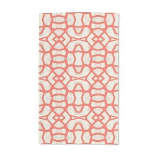 Red Coral Hand Towel (Set of 2)