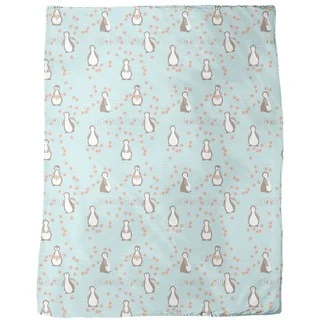 Penguin Blossom Fleece Blanket