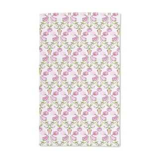 Tulips and Carnations Pink Hand Towel (Set of 2)