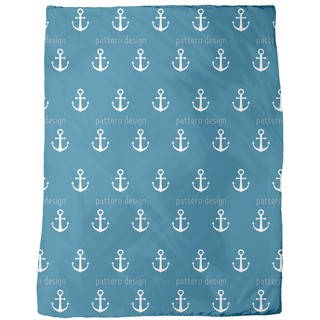 Anchor Ahoy Fleece Blanket