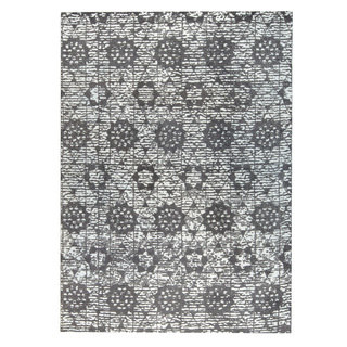 M.A.Trading Hand-woven Baltimore Charcoal/Grey (4'x6')
