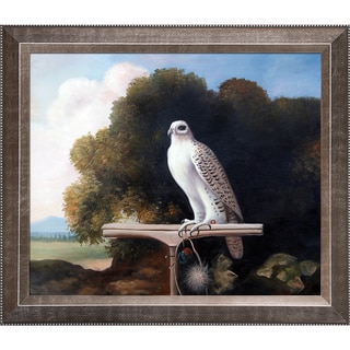 George Stubbs 'Greenland Falcon' Hand Painted Framed Canvas Art
