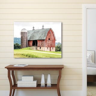 Portfolio Canvas Decor Tony Schwartz 'Red Barn' Multicolored Canvas Stretched and Wrapped Wall Art