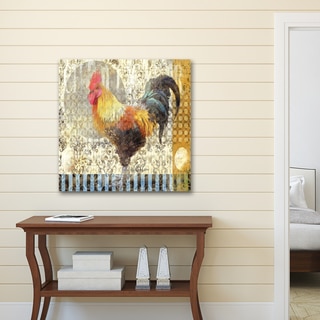 d'Ellen 'Rooster II' Stretched, Wrapped, and Ready-to-hang Portfolio Canvas Print Wall Art Decor