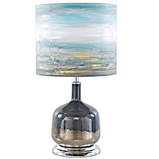 River of Goods Impressionist Collection Forever Blissful Painted Shade 22.25-inch High Table Lamp