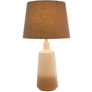 Brown Ombre Ceramic Coffee Table Lamp