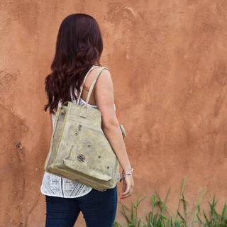 The Real Deal Brazil Macapa Tan Recycled Cotton and Canvas Tote Bag