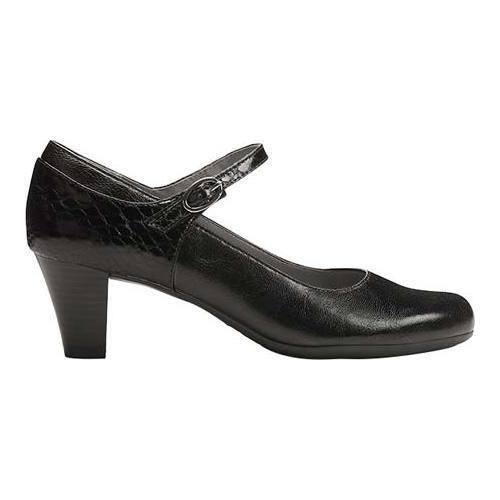 Women's A2 by Aerosoles For Shore Mary Jane Pump Black Snake Faux Leather - Thumbnail 1