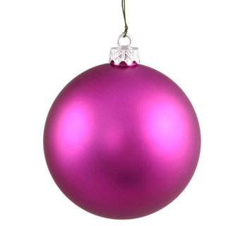 Magenta Matte 4.75-inch Ball Ornament (Pack of 4)