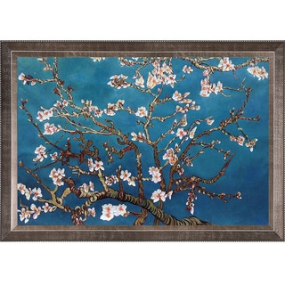Vincent Van Gogh 'Branches Of An Almond Tree In Blossom' Hand Painted Framed Canvas Art