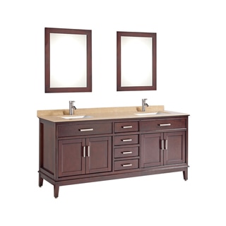 Sierra 60" Double Sink Bathroom Vanity Set