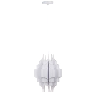 Safavieh Lighting 12-Inch Adjustable 1-Light Vita Led White Pendant Lamp