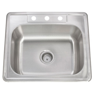 20-gauge Stainless Steel 25-inch x 22-inch Drop-in Sink