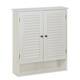 Olympia Wall Mounted 2-Door Louvered Cabinet - White - Thumbnail 0