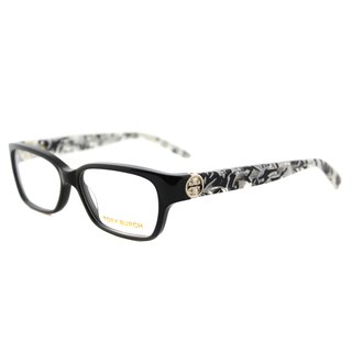Tory Burch TY 2025 3155 Black White Marble Plastic 53-millimeter Rectangle Eyeglasses
