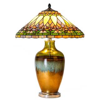 Tiffany Tuscany Sunset Stained Glass 25-inches High Table Lamp