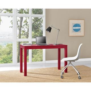 Ameriwood Home Parsons Red XL Desk with 2 Drawers