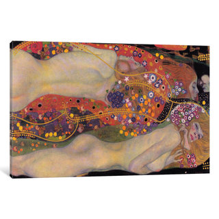 iCanvas Water Serpents II 1907 by Gustav Klimt Canvas Print