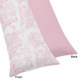 Sweet Jojo Designs Pink French Toile Collection Body Pillow Case