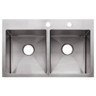 Fhp HF3322-2 Stainless Steel Satin Finish Sink