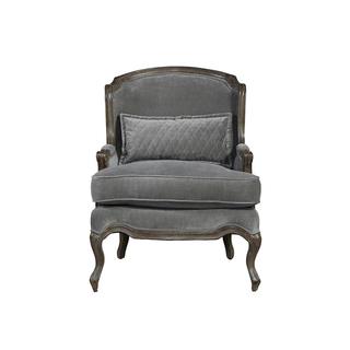 Universal Prescott Grey Cloud Velvet Chair