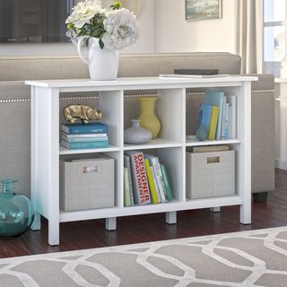 Broadview Collection White 6-cube Bookcase