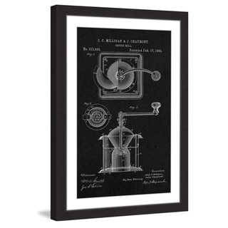 Marmont Hill - 'Coffee Mill 1885 Black Paper' by Steve King Framed Painting Print