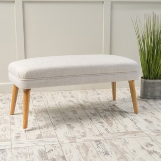 Desdemona Mid-Century Fabric Ottoman by Christopher Knight Home
