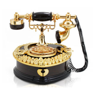 Jacki Design Vintage Telephone Music Box Jewelry Holder
