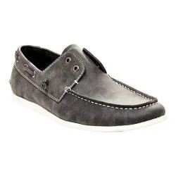 Men's Madden Gains Boat Shoe Grey Synthetic