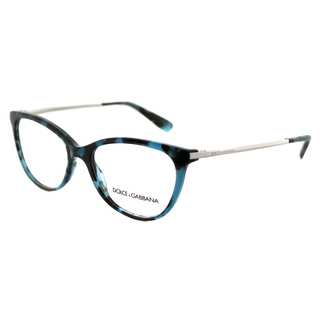 Dolce & Gabbana Unisex DG 3258 2887 Petroleum Tortoise Plastic 54-millimeter Square Eyeglasses