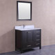 Belvedere Espresso Oak/Marble Top and Backsplash 36-inch Bathroom Vanity - Thumbnail 0