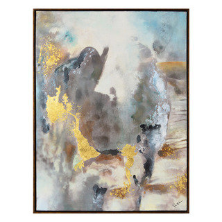 Renwil 'Cinder Springs' Framed Canvas Abstract Wall Art