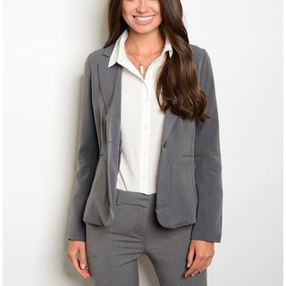 JED Women's Career Single Button Long-sleeved Blazer