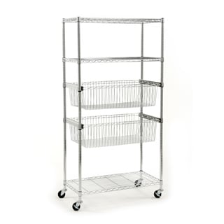 Seville Classics Stainless Steel 5-tier Wire Shelving System