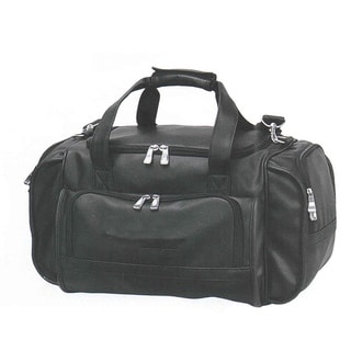Goodhope Red-Eye Black Synthetic Leather Carry-on Duffel Bag