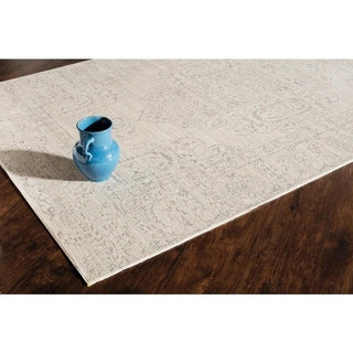 Woven Accents Morgan Ivory Polypropylene Power-loomed Rug (5' x 8')