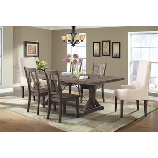Picket House Flynn Dining Table, 4 Wooden Side Chairs & 2 Parson Chairs