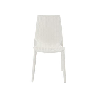 Lucrezia Linen Polypropylene Stacking Side Chair (Pack of 6)
