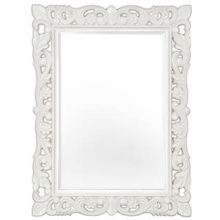 Selections of Chaumont Firenze Matte Stone White Baroque-style Mirror