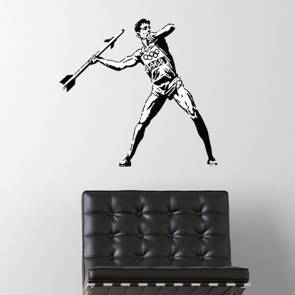 Banksy 'Olympic Threat' wall decal, sticker, mural vinyl art home decor