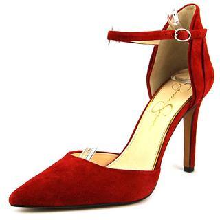 Jessica Simpson Women's 'Carlette' Red Suede Dress Shoes
