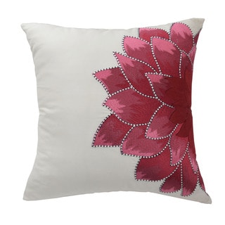 Dahlia Satin 18-inch Throw Pillow