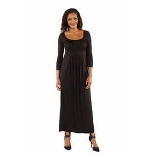 24/7 Comfort Apparel Women's On Trend, Figure Flattering Maxi Dress