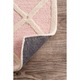 nuLOOM Handmade Abstract Fancy Trellis Wool Rug (3' x 5') - Thumbnail 4